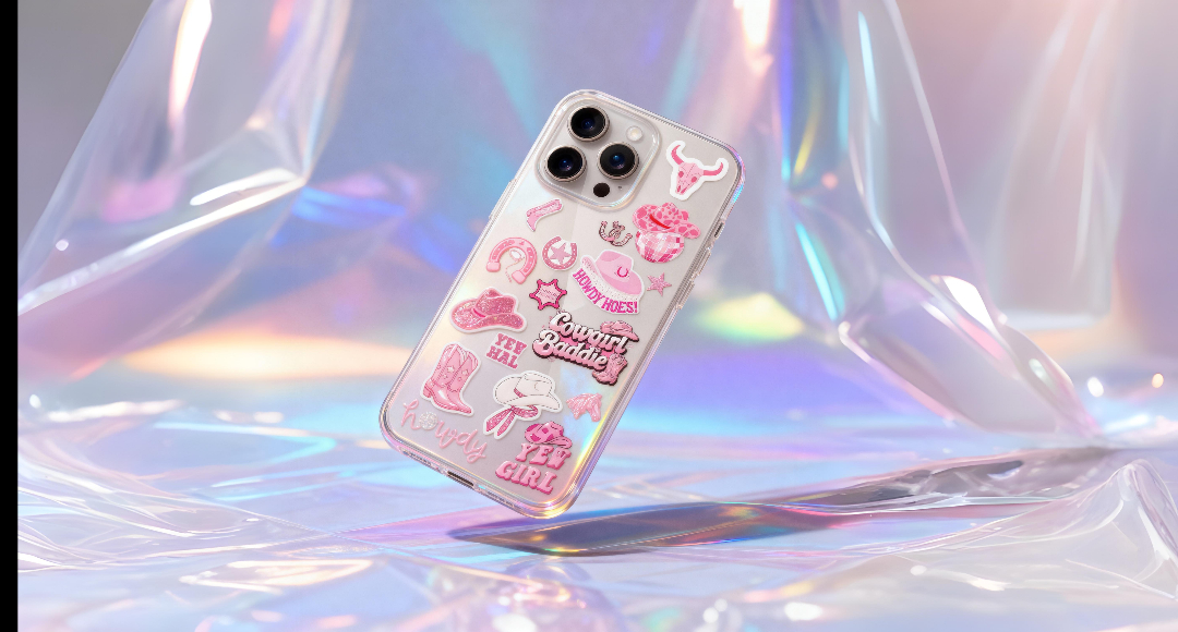 FonSticker en funda transparente
